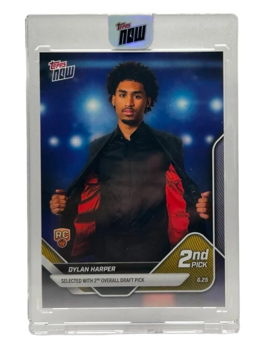 2025 Topps Now Dylan Harper #D2 NBA Draft Night 2nd Pick Spurs Rookie Card (RC)